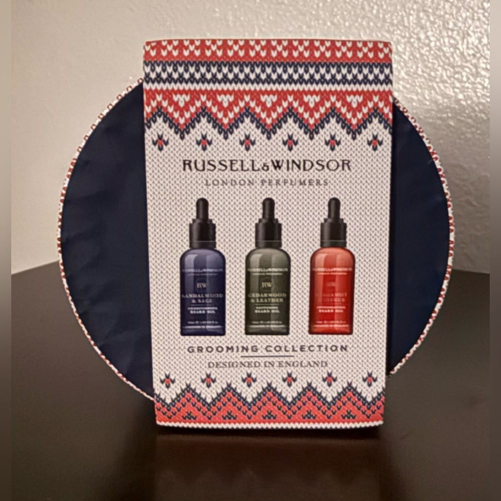 Russell & Windsor Men’s Beard Oil Set Grooming Collection London Perfumers NIB - Picture 3 of 5